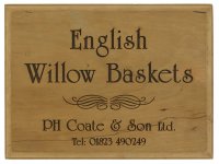 Solid Wood Name Plate